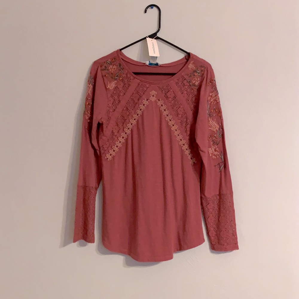 Women’s hand woven long sleeve top